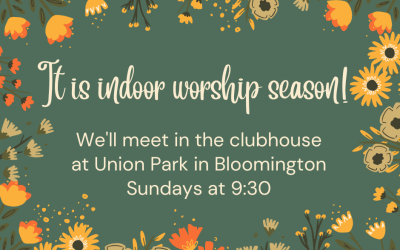 Indoor Worship Season!