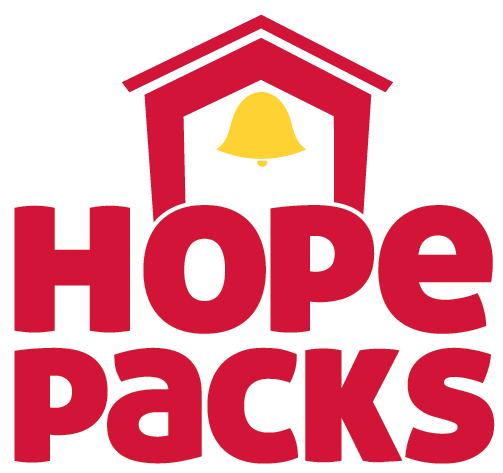 Midwest Food Bank Hope Packs school house logo