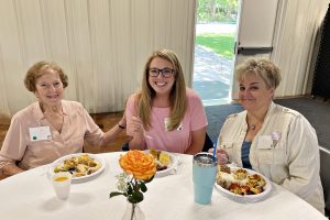 3 Faith Lutheran Church of McLean County Life Group participants share a meal