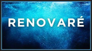 The word Renovare overlaid on the side view of a pool with millions of air bubbles. The image represents the final section of a 2025 sermon series of Faith Lutheran Church of McLean County in Bloomington Illinois